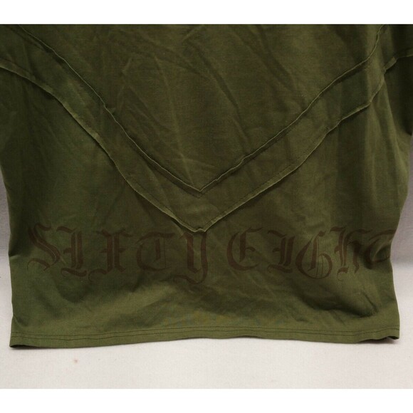 Black Rock Mens Shirt 1/4 button Sz Large Purgatory Logo Embroidered & Studded - Picture 10 of 13